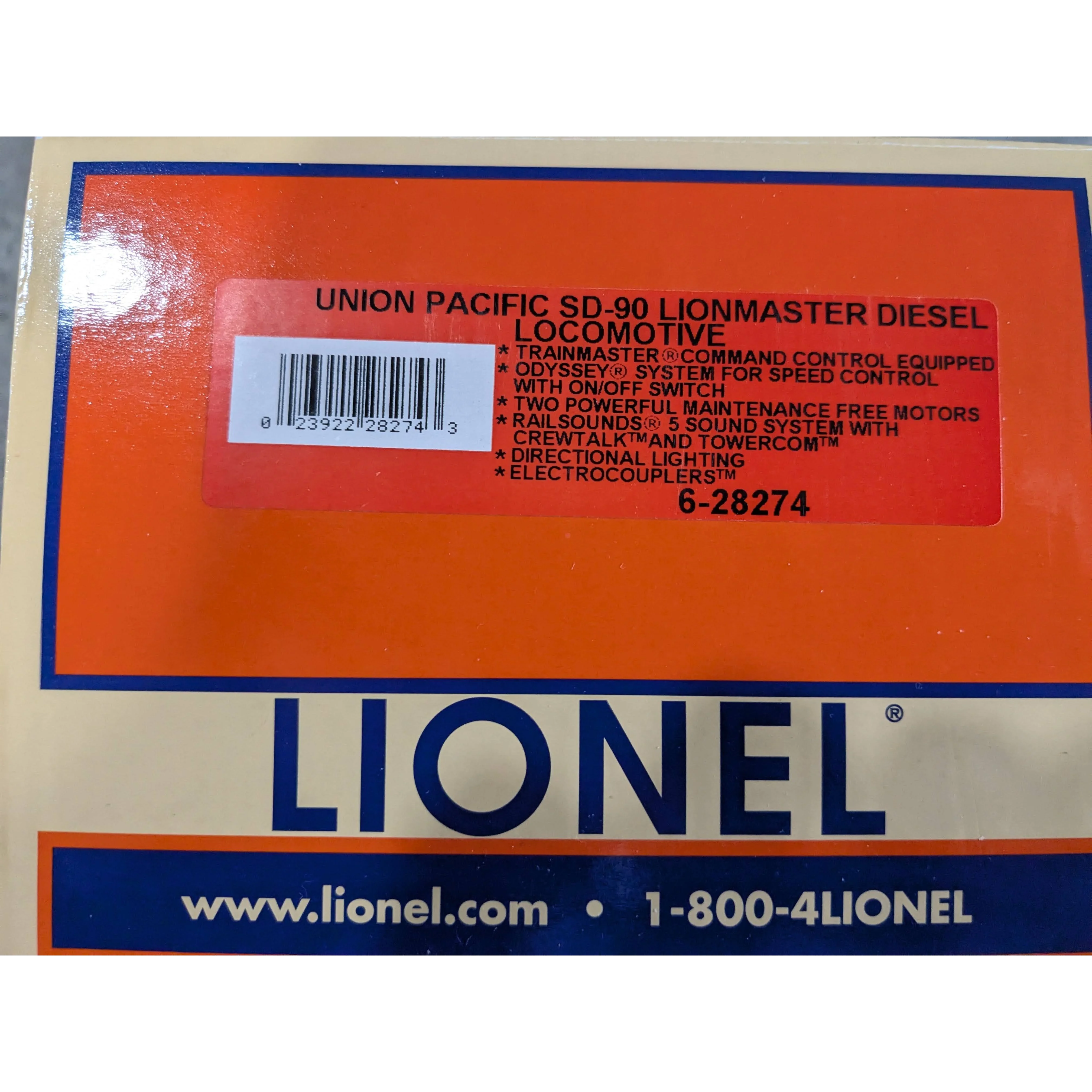 LIONEL 6-28274 Union Pacific SD-90 Diesel Locomotive w/TMCC #8048